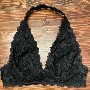 Free People Intimately Galloon Lace Halter Bra